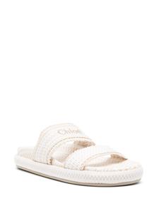 Chloé Rori raffia slippers - Beige