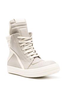 Rick Owens Geobasket leather high-top sneakers - Grijs