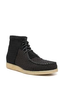 By Walid Desert boots met veters - Zwart