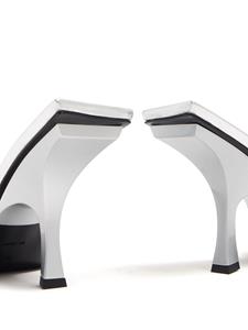The Attico Ester 95mm metallic mules - Zilver