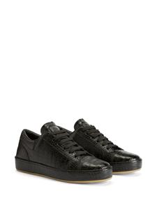 Giuseppe Zanotti GZ City sneakers met krokodillen-reliëf - Zwart