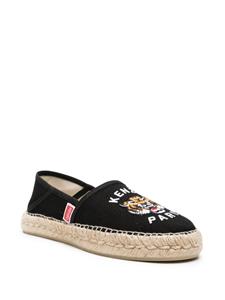 Kenzo Tiger logo-embroidered espadrilles - Zwart