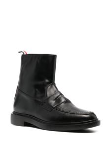 Thom Browne Enkellaarzen met detail - Zwart