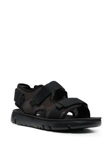 Camper Oruga sandalen met mesh - Zwart