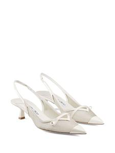 Jimmy Choo Amita 45mm slingback pumps - Zilver