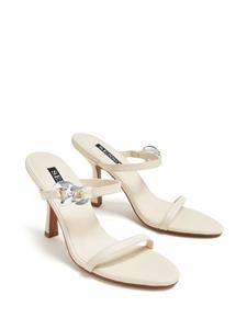 Senso Kiana 100mm ankle-strap mules - Wit