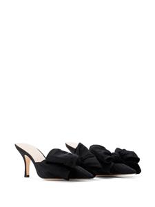 Loeffler Randall Margot 80mm moire mules - Zwart
