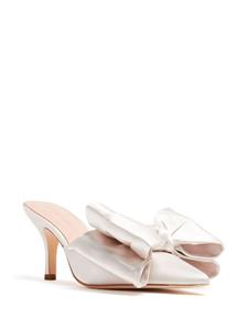 Loeffler Randall Margot 80mm satin mules - Beige