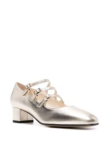 Carel Paris Kina 40mm metallic leather pumps - Goud