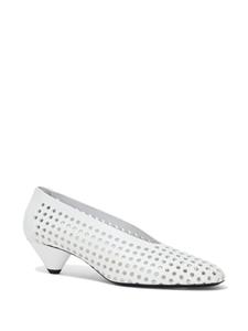 Proenza Schouler Perforated Cone leren pumps - Wit