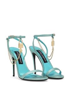 Dolce & Gabbana Keira leren sandalen - Blauw