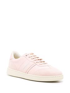 Ferragamo Suède leren sneakers met logo-reliëf - Roze