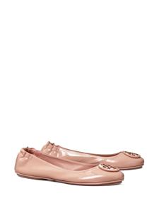 Tory Burch Ballerina's met logoplakkaat - Roze