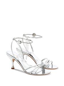 Ferragamo Lakleren sandalen - Zilver