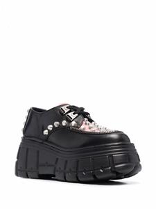 Miu Miu Veterschoenen met studs - Zwart