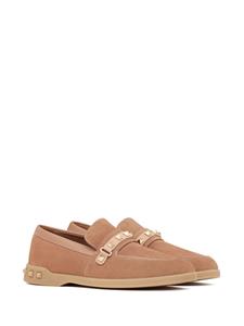 Valentino Garavani Leisure Flows leren loafers - Bruin