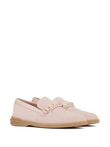 Valentino Garavani Leisure Flows leren loafers - Roze