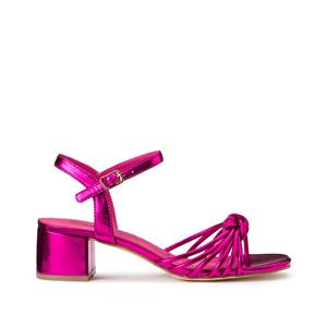 LA REDOUTE COLLECTIONS Metallic sandalen met smalle bandjes en hak