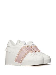 Valentino Garavani Open Disco sneakers met 85mm sleehak - Wit