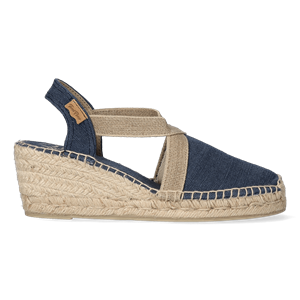 Toni pons Espadrilles Dames Terra-V Blauw Canvas