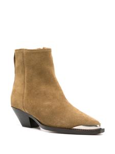 ISABEL MARANT Adnae suede ankle boots - Beige
