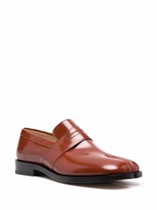 Maison Margiela Tabi leren loafers - Bruin