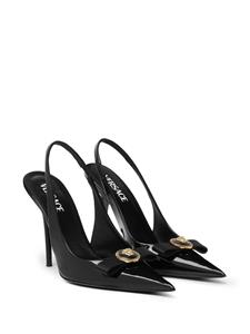 Versace Gianni 120 mm leren pumps - Zwart