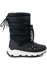 Will's Vegan Store Damen vegan Wvsport Gesteppte Damen Schneestiefel Schwarz