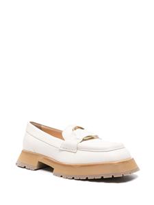 Moncler Bell leren loafers - Beige