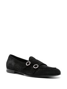 Scarosso Virginia suède loafers - Zwart