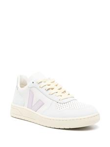 VEJA V-10 ChromeFree leren sneakers - Blauw