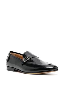 Moreschi Leren loafers met ronde neus - Zwart