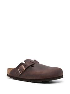 Birkenstock Boston leren muiltjes - Bruin