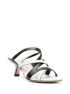 Vic Matie 60mm leather mules - Wit