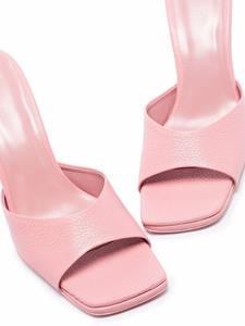 BY FAR Mora leren muiltjes - Roze