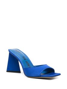 The Attico Mini Devon 85mm satijnen muiltjes - Blauw
