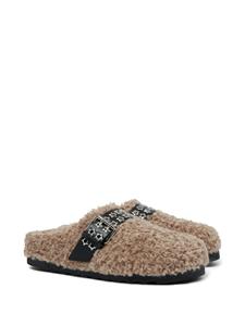 Stella McCartney Elyse slippers met studs - Beige