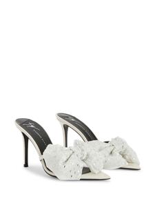 Giuseppe Zanotti Intriigo Alexandrine 90mm leather sandals - Wit