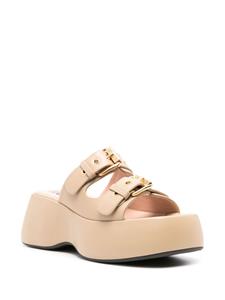 Moschino Dolly leren muiltjes - Beige