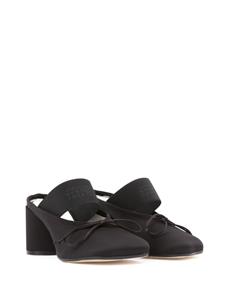 MM6 Maison Margiela Muiltjes met strikdetail - Zwart