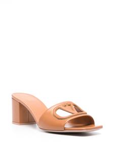 Valentino Garavani 60mm VLogo Signature leather mules - Bruin