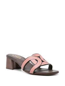 Tod's Tweekleurige leren muiltjes - Roze