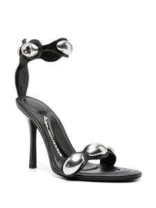 Alexander Wang Dome 105mm leather sandals - Zwart