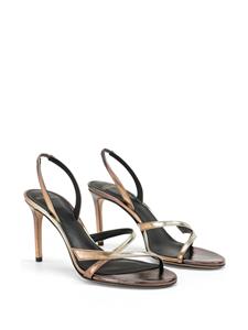 Alexandre Birman Tita 85mm gradient leather sandals - Bruin