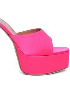 Amina Muaddi Dalida Plateau Slipper 140mm muiltjes - Roze