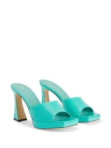 Giuseppe Zanotti Solhene leren sandalen - Groen