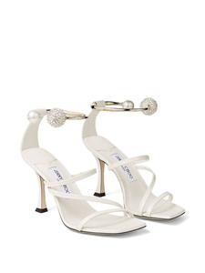 Jimmy Choo Ottilia 90mm leren sandalen - Wit