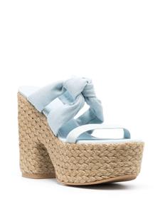 Stuart Weitzman Playa Sohigh 145 geknoopte sandalen - Blauw