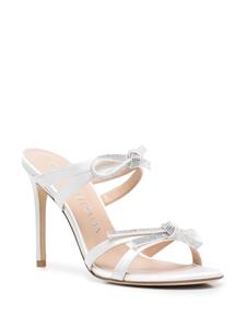 Stuart Weitzman SW Bow sandalen verfraaid met kristallen - Wit