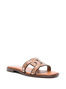 Tod's Catena leren sandalen met studs - Bruin